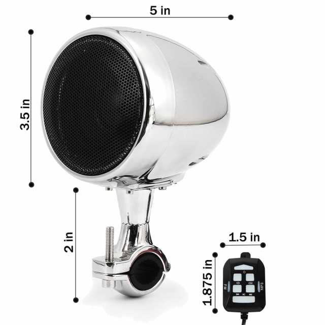 スピーカーオートバイバイクオーディオ防水bluetoothワット内蔵アンプオーディオスピーカーツーリング高性能の通販はau Pay マーケット Ahcyl