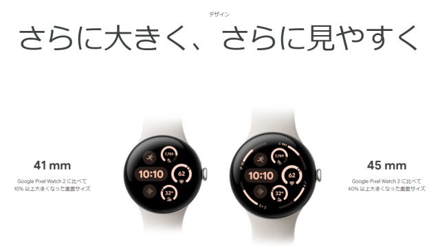 新品未開封] Pixel Watch 3 直径45mm Bluetooth Wi-Fiモデル