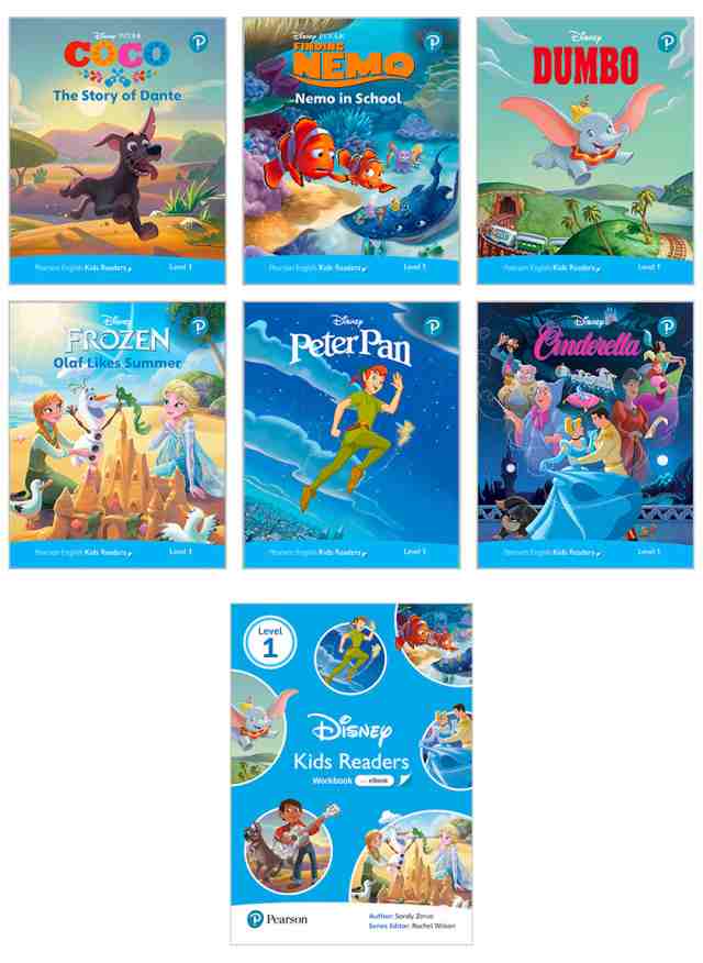 ディズニー 英語教材 Disney Kids Readers Level 2 Pack 英語絵本 6冊