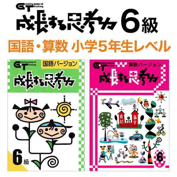 新品 メール便 送料無料 成長する思考力gtシリーズ 国語 算数バージョン6級 小学5年生レベルセット 学林舎 小学生 小学校 考える力 教材の通販はau Pay マーケット 英語伝