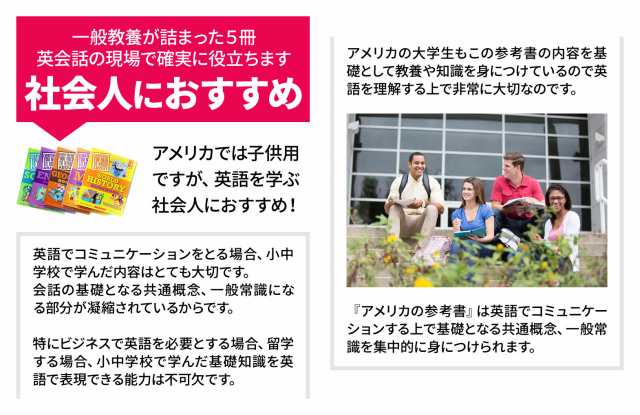 アメリカの参考書5冊セット 新品 送料無料 英語教材 英会話教材 やり直し英語の通販はau Pay マーケット 英語伝