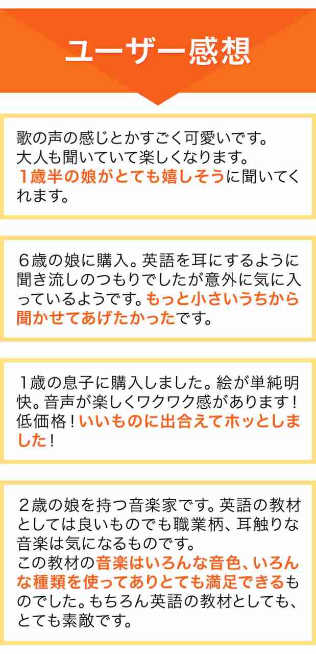 歌でおぼえる！はじめての英語レッスン CDと絵本3冊セット 歌詞カード