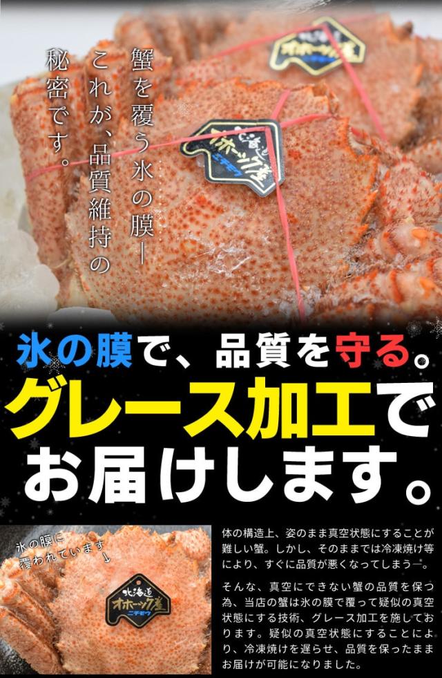 毛ガニ 姿 ボイル ３尾 約１．５ｋｇ（約５００ｇ×３杯） 北海道 ブランドタグ付 毛蟹 毛がに 冷凍 送料無料 蟹 かにみそ 海鮮_5