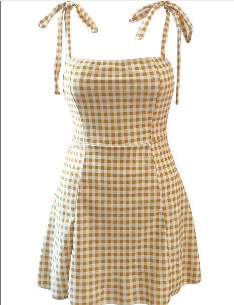 水着 ワンピース スカート ドット柄 イエロー 蝶々結び 大人可愛い リゾート ビーチ Za0378の通販はau Pay マーケット Paprika