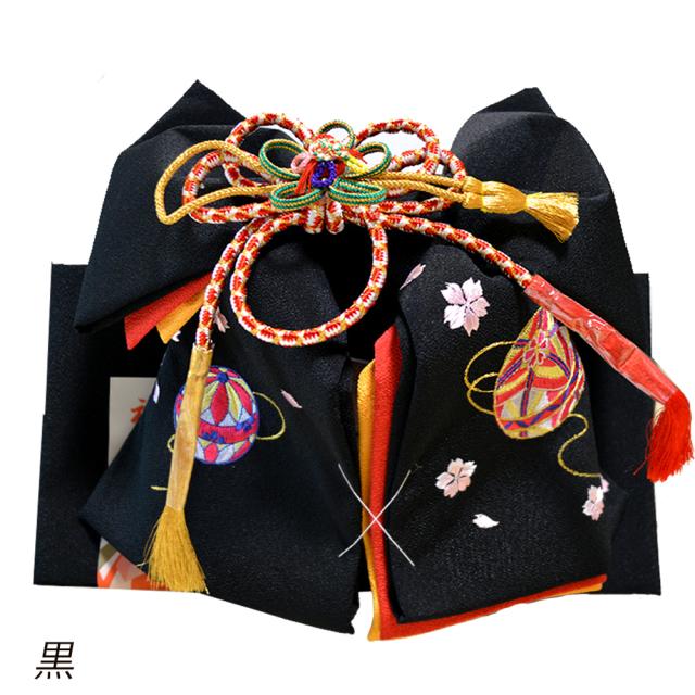 七五三 帯 刺繍 (マリ) 日本製 結び帯 7歳 七歳 【 結び帯 付け帯