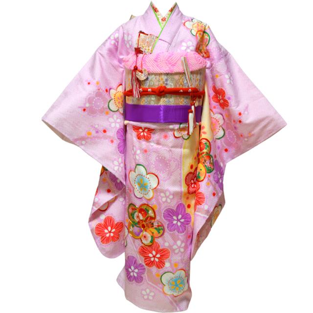 生絹 七五三 着物♡小物 お着物 長襦袢 帯♡3歳 セット お正月 お節句 帯