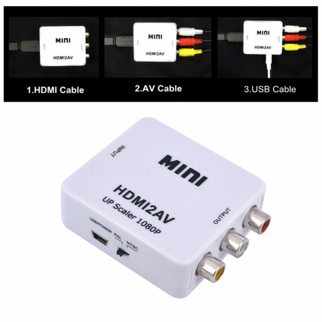 Hdmi コンポジット アナログ Av Rca 3色ケーブルへ出力 Hdmi2av コンバータ 変換アダプター ダウンコンバーター 1080p ブラック の通販はau Pay マーケット Maximum Japan