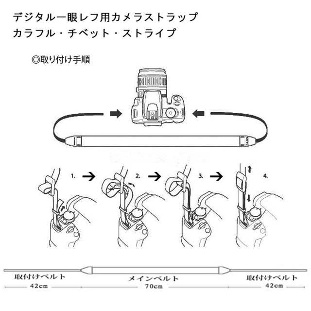 一眼レフ ミラーレス 用 おしゃれ カメラネックストラップ トライカラー 全13種類の通販はau Pay マーケット Maximum Japan