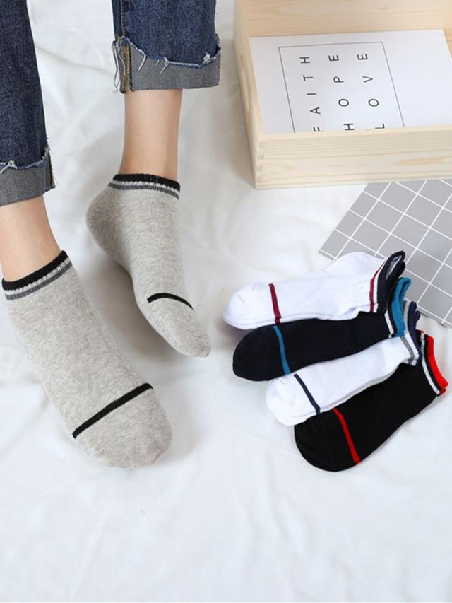 メンズ フットカバー ダブルライン ショートソックス スニーカーソックス 5足セット 5色セット A 1966 の通販はau Pay マーケット Maximum Japan