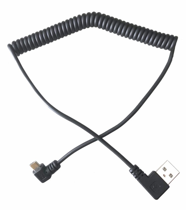 両端l型 マイクロusbケーブルl字 Microusb L型 左向き Micro Usbスパイラルケーブル 150cm Tv Stick 急速充電 データー転送 5ピンの通販はau Pay マーケット Maximum Japan