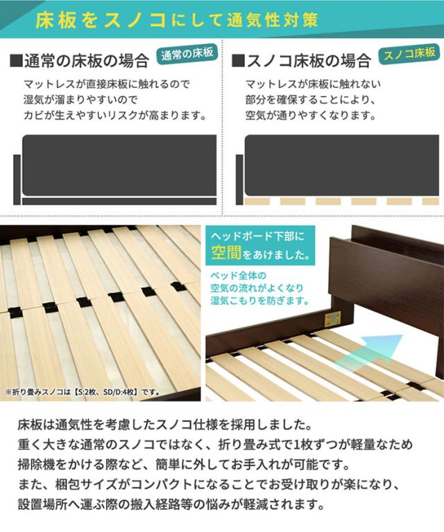 Lonnie【ロニー】ベッドフレーム　ダブル　マットレス別売　 【一年保証付】 宮付き フロアベッド Lonnie(ロニー) ダブル 3色対応 フレームのみ