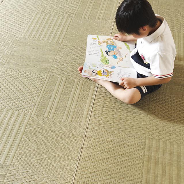 い草カーペット 6畳 上敷き 約286x382cm 本間 市松模様 い草ラグ カーペット い草 いぐさ 上敷 ラグ ラグマット マット リバーシブル 日焼け防止 傷防止 い草上敷き 敷物 ござ シンプル 和室 おしゃれ