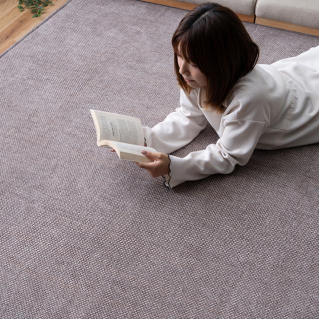 ラグ ラグマット 180x180cm 正方形 シェニフ 3色対応 カーペット おしゃれ 絨毯 ラグカーペット 洗える ウレタン シェニールラグ 軽量 床暖房対応 すべり止め リビングラグ オールシーズン 1人暮らし_8