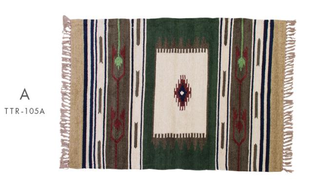 インド製 ラグ カーペット kilim rug mat(キリムラグマット) 130x90cm TTR-105 ラグ キリムラグ カーペット 長方形 ラグマット キリム柄 オールシーズン アジアンの通販は