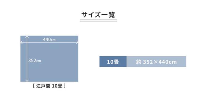 【日本製/床暖房対応】平織カーペット 352x440cm Raum(ラウム) 3色対応 10畳用 ラグ カーペット ラグマット 長方形 フリーカット 無地 北欧 おしゃれ 短毛 軽量 コンパクト リッチ_1