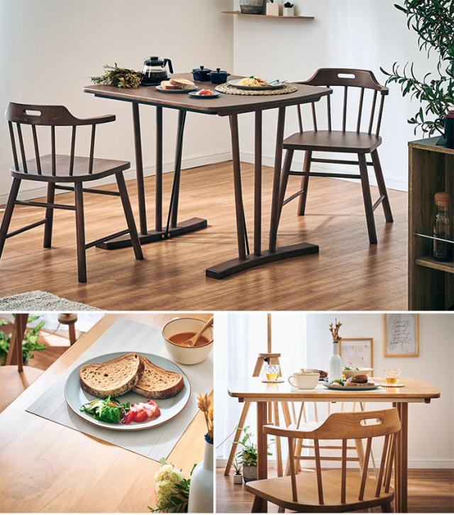 ダイニングテーブル 幅95cm Berks(バークス) 3色対応 テーブル単品 ダイニング テーブル 食卓テーブル 2人用 木製 ラバーウッド 長方形 デスク 作業台 おしゃれ_5
