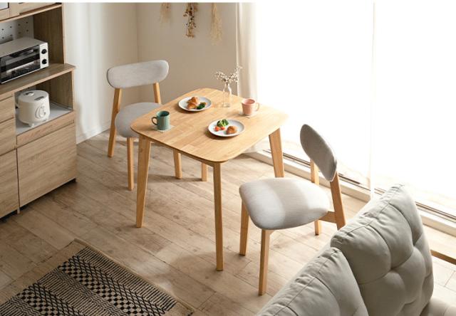 ダイニングテーブル 幅75cm 単品 Cocotte3(ココット3) ダイニング テーブル 2人掛け 食卓テーブル ミーティングテーブル 作業台 ワークテーブル ナチュラル 木製 おしゃれ