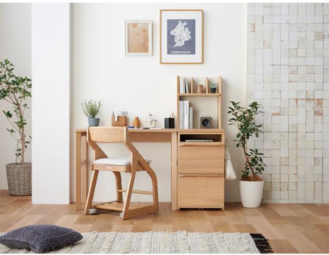 コイズミ KOIZUMI 学習椅子 学習チェア 無垢材 収納 学習イス 椅子 イス チェア クッション付き おしゃれ 高さ調節可能 キャスター付き 4ステップチェア 9色対応 コイズミ KOIZUMI 学習椅子 日常生活でもOK タモ 無垢材 ポイント9倍