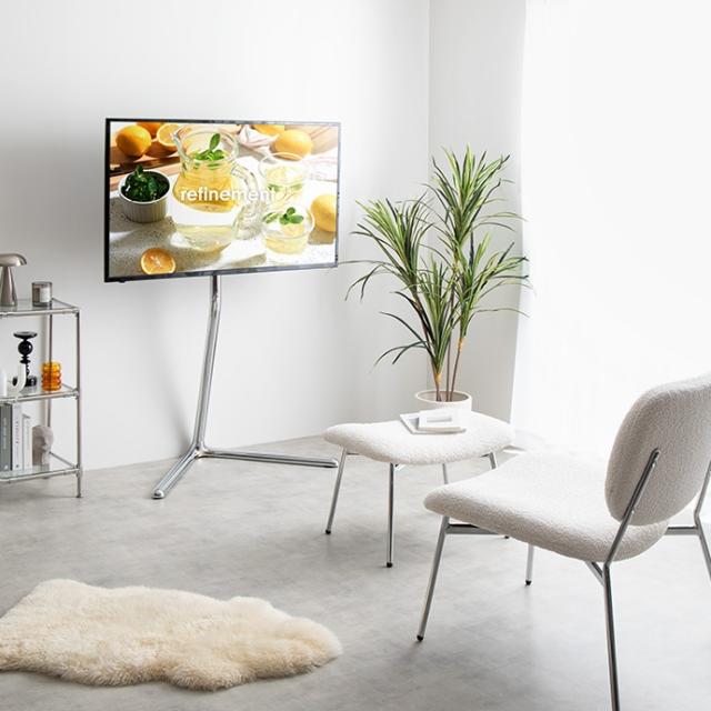 テレビスタンド ハイタイプ 32〜65インチ TVスタンド Elsie(エルシー) テレビ台 左右首振り 無段階 高さ調節 自立式 テレビラック おしゃれ 省スペース 壁寄せ 大型テレビ対応 リビング ダイニング 寝室_12