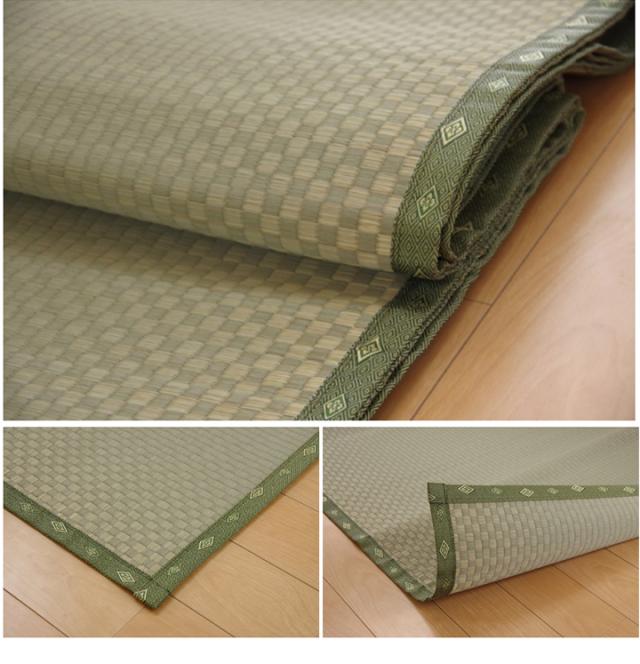 い草マット ナチュラル い草上敷きカーペット 不知火 三六間6畳 273x364cm 日本製 純国産い草 市松柄 ヒバエッセンス 抗菌 防臭 畳カバー リビング 寝室_16