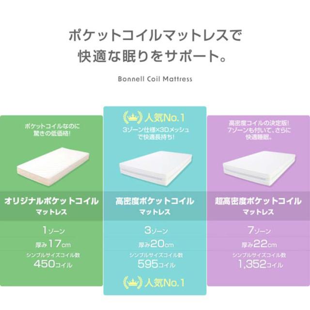 寝具 おしゃれ Yuseong 幅140cm幅広すのこローベッド ヘッドボードタイプ オリジナルポケットコイルマットレス付 セミダブル コンセント付き 北欧風 一人暮らし_11