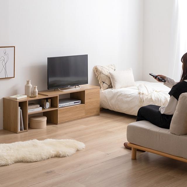 テレビボード シンプル Irise 伸縮テレビ台 テレビラック AVラック オープンラック 可動棚 引き出し 扉付き 省スペース ワンルーム 一人暮らし リビング デッキの通販は