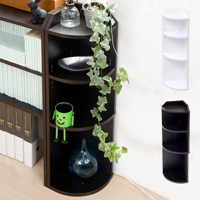 【巾木避け加工/突っ張り金具付き】カウンター下収納 コーナー 幅22cm YHK-0207 2色対応 キッチン収納 可動棚 薄型 オープンラック リビングラック キッチンカウンター 収納棚 ローチェスト キッチン ダイニング 書斎