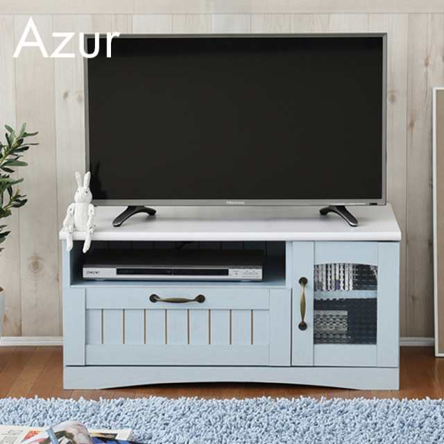 フレンチカントリー家具 テレビ台 Azur(アジュール) 幅80cm FFC-0001 テレビラック テレビボード リビングボード TV台 フレンチスタイル