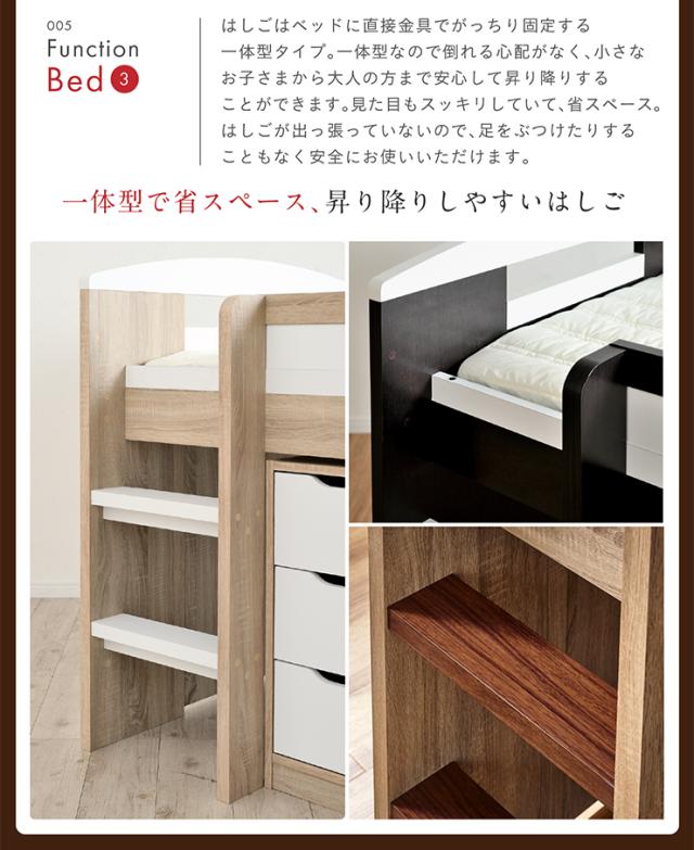 システムベッド Shelm4(シェルム4) 8色対応 ロフトベッド ロフトベット