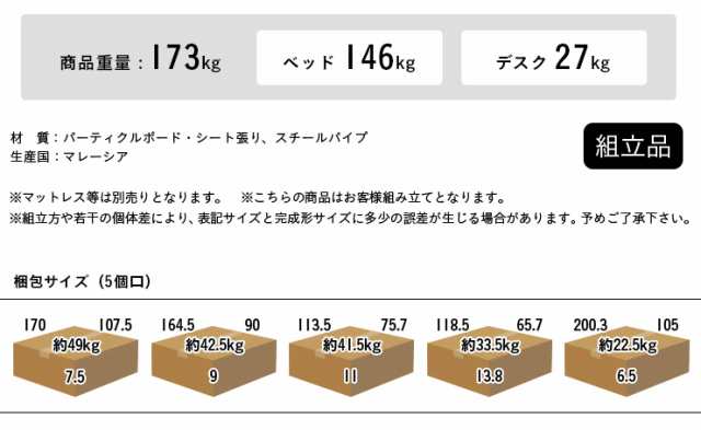 【ライトセット】階段付き ロフトシステムベッド massa3(マッサ3) LED照明 ZM-025 LEDライト デスクライト システムベッド ロフトベッド 