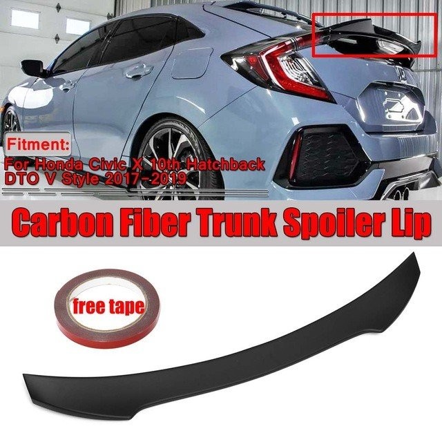 マットブラック リアスポイラーウィング ホンダシビックxの通販はau Pay マーケット 4themoonstore
