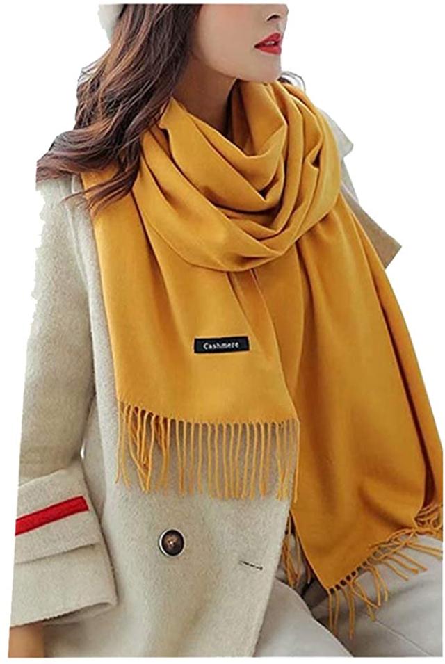 レディース マフラー 大判 ストール カシミヤ 無地 クリスマスプレゼント 秋冬 防寒 櫨染色 はじぞめいろ の通販はau Pay マーケット 4themoonstore