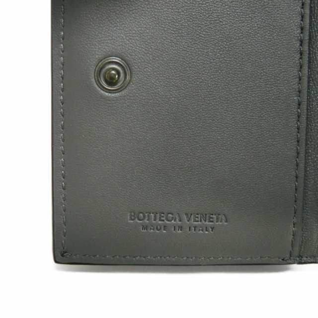 新品 ボッテガヴェネタ BOTTEGA VENETA 3つ折り財布 コンパクトウォレット ネロ