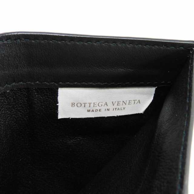 新品 ボッテガヴェネタ BOTTEGA VENETA 3つ折り財布 コンパクトウォレット ネロ