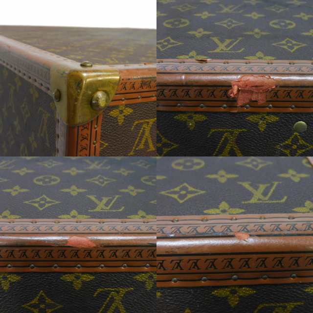 LOUIS VUITTON ルイ・ヴィトン アルゼール 75 LVロゴ 大型 アタッシュケース トランクケース モノグラム トランク M21225