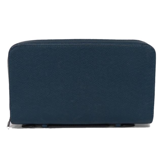 【中古】       ルイ・ヴィトン ジッピー XL 長財布 LVロゴ エンボス ネイビー ラウンドファスナー クラッチバッグ タイガ    ブルーマリーヌの通販は 45,370円