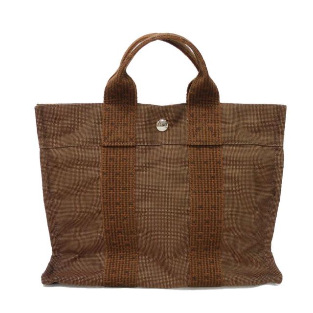 中古】 エルメス エールライン PM トート トートバッグ ナイロン 