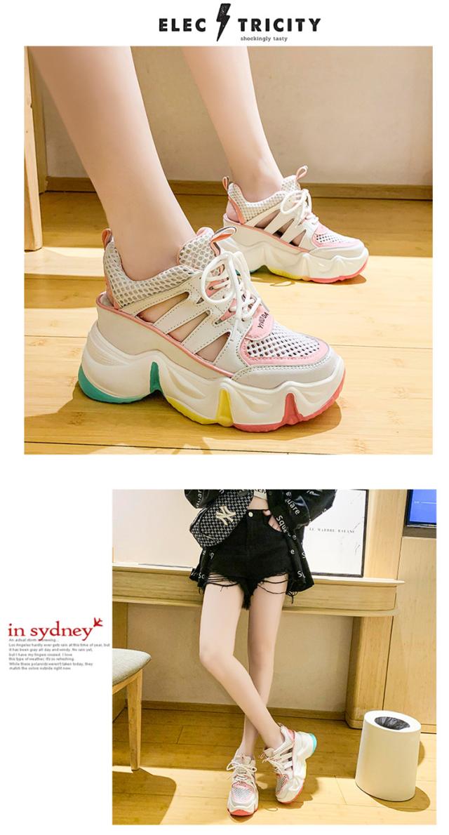 新作 レディース 厚底サンダルスニーカーサンダルスポーツサンダル 厚底シューズ メッシュ レースアップ の通販はau Pay マーケット Ukiコーポレーション