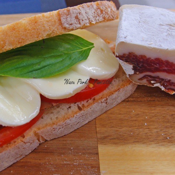 ９０日熟成国産那須豚バラ白カビの生ハム約380ｇ前後 pancetta 