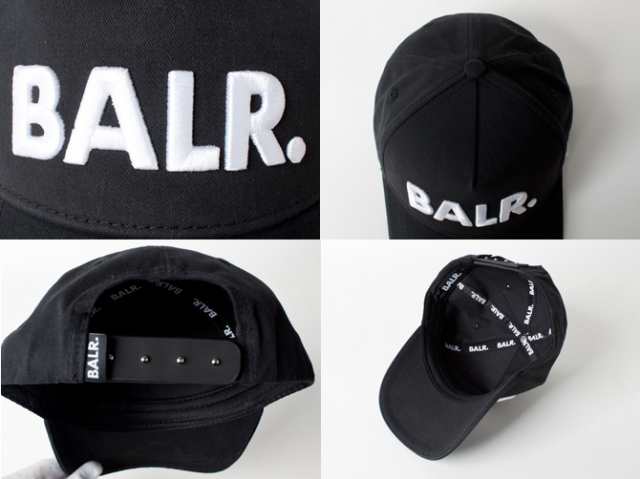 BALR. ボーラー キャップ B10015 黒 ロゴ 新品 - 帽子