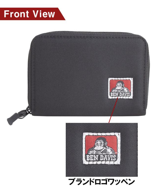 ゴリラ　送料分 BEN DAVIS ベンデイビス 二つ折り財布 ラウンドファスナー ミニ