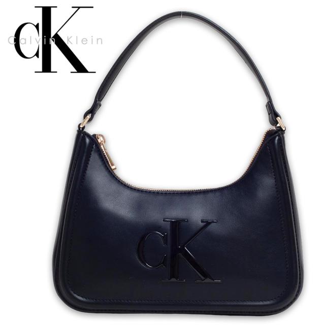 Calvin Klein カルバンクライン ミニショルダーバッグ ハンドバッグ スモールショルダー CKロゴ レディース ブラック LV04F3230G ラッピング不可