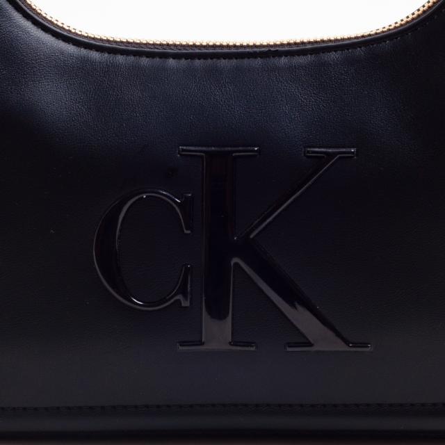 Calvin Klein カルバンクライン ミニショルダーバッグ ハンドバッグ スモールショルダー CKロゴ レディース ブラック LV04F3230G ラッピング不可_3