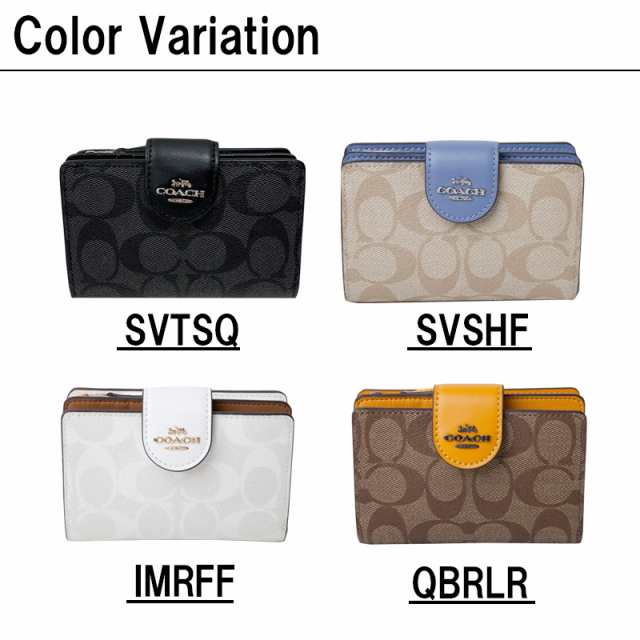 コーチ COACH 二つ折り財布 シグネチャー c0082 SVTV2レディース