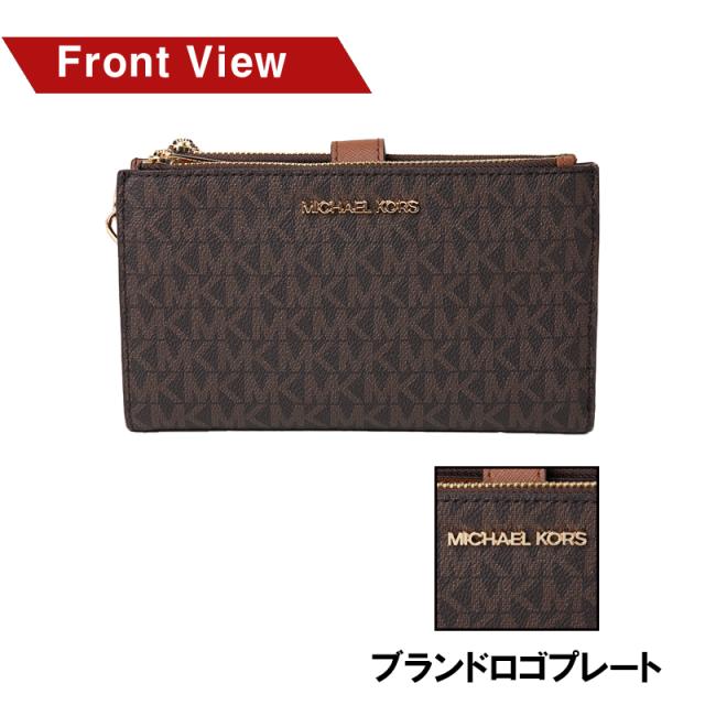 マイケルコース MICHAEL KORS 二つ折り財布 ダブル ジップ リストレット レディース 35f8gtvw0b_1