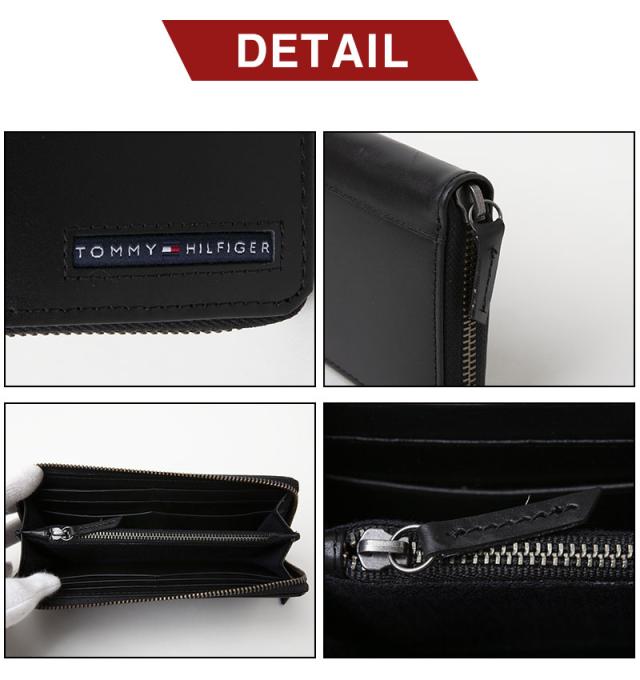 トミーヒルフィガー TOMMY HILFIGER ラウンドファスナー長財布 名刺