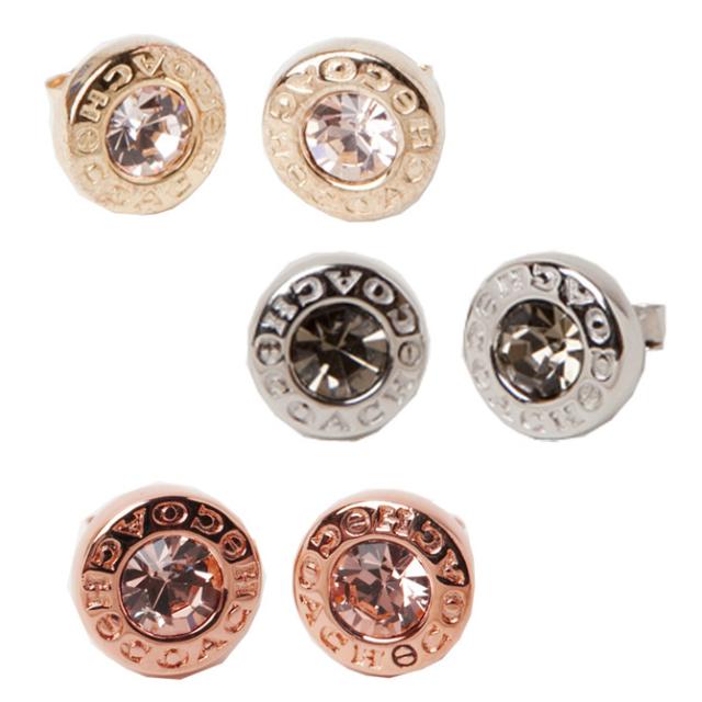 コーチ COACH アクセサリー ピアス オープンサークル ストーン スタンドゴールド f54516の通販は
