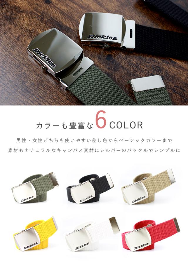 キャンバスベルト レディース ベルト ディッキーズ Dickies ロゴ DI
