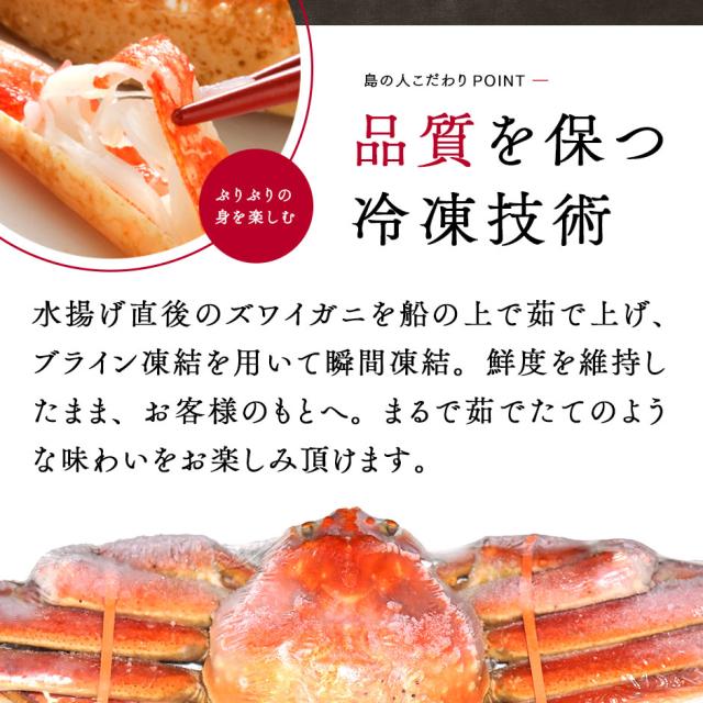 【2尾セット】本ズワイガニ 姿 400-450g前後 2尾_5