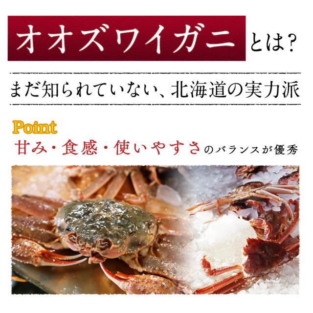 北海道 生オオズワイガニ ポーション 500g (14〜21本程度) 【送料無料】かに カニ 蟹 オオズワイガニ オオズワイ蟹 かにしゃぶ かに むき身 カニ グルメ 北海道より直送 海鮮 絶品 お取り寄せグルメ_1